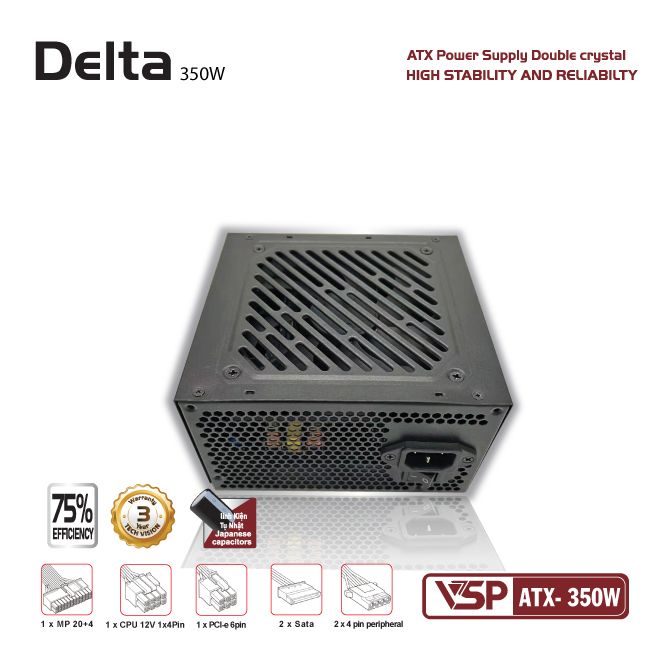 Bộ nguồn VSP Delta ATX- 350W