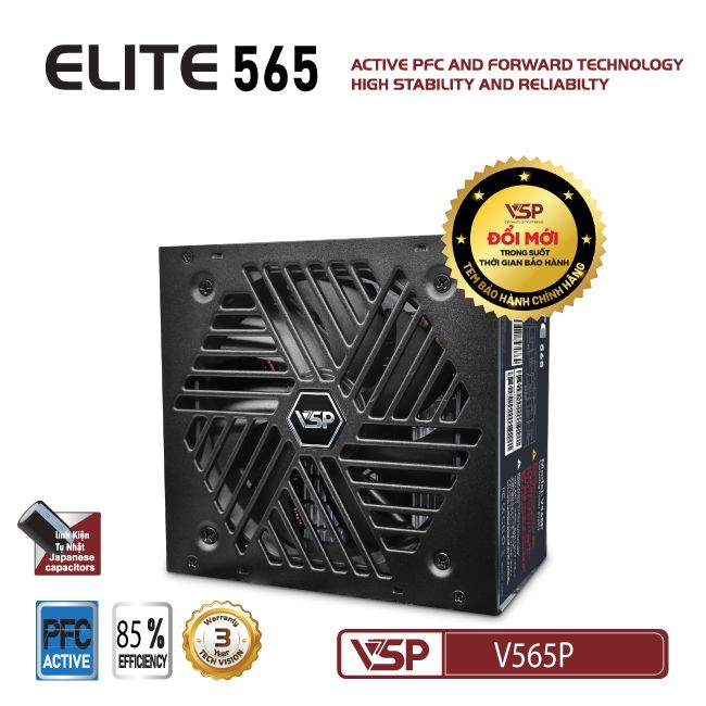 Bộ nguồn công suất thực VSP Elite Active PFC V565P