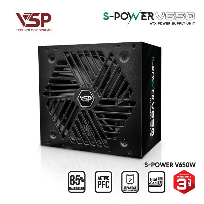 Bộ nguồn máy tính VSP S-Power V650W