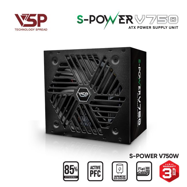 Bộ nguồn máy tính VSP S-Power V750W