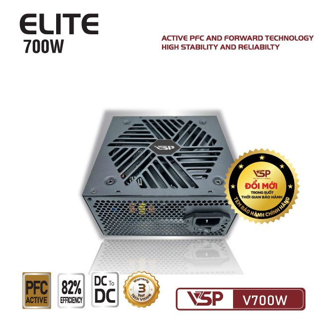 Bộ nguồn VSP Elite Active PFC V700W Dc to DC