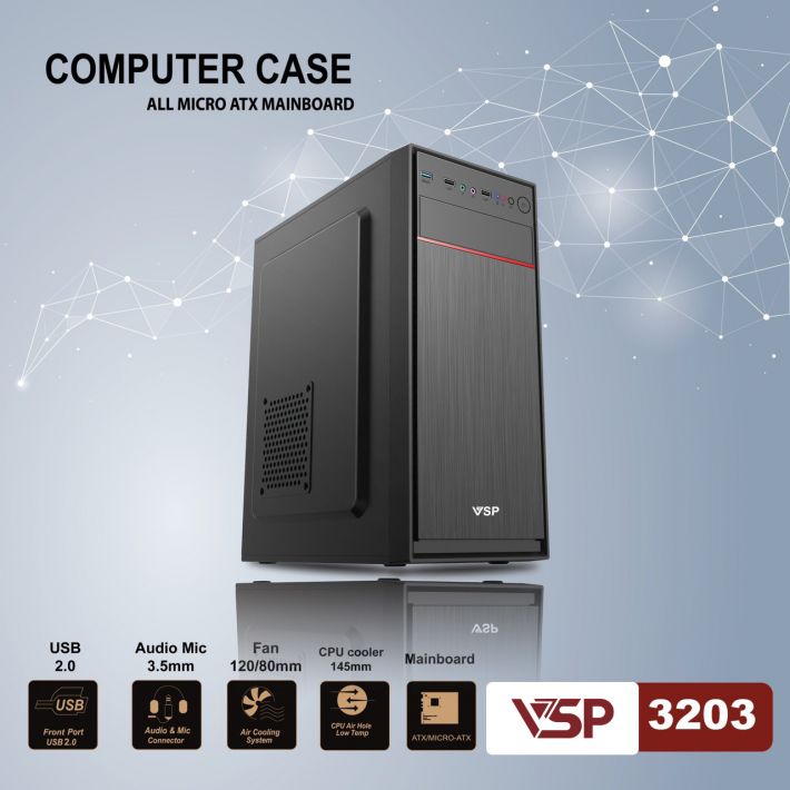 Vỏ Case Máy Tính Văn Phòng VSP 3203