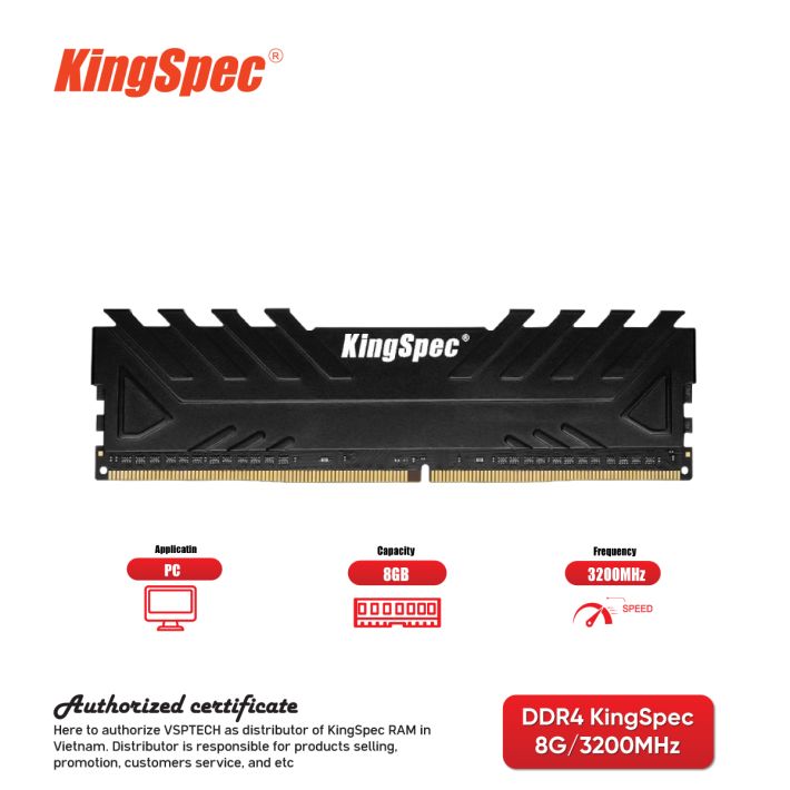 Ram PC KingSpec DDR4 8GB (1x8GB | 3200MHz | DDR4)