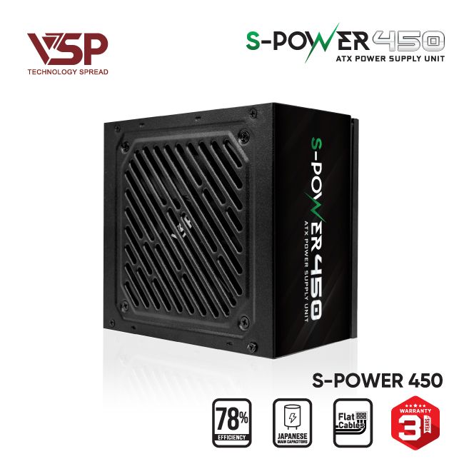 Bộ nguồn máy tính S-Power 450 - 450W