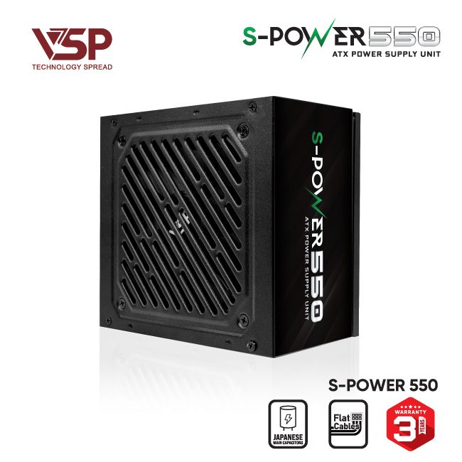 Bộ nguồn máy tính S-Power 550 - 550W
