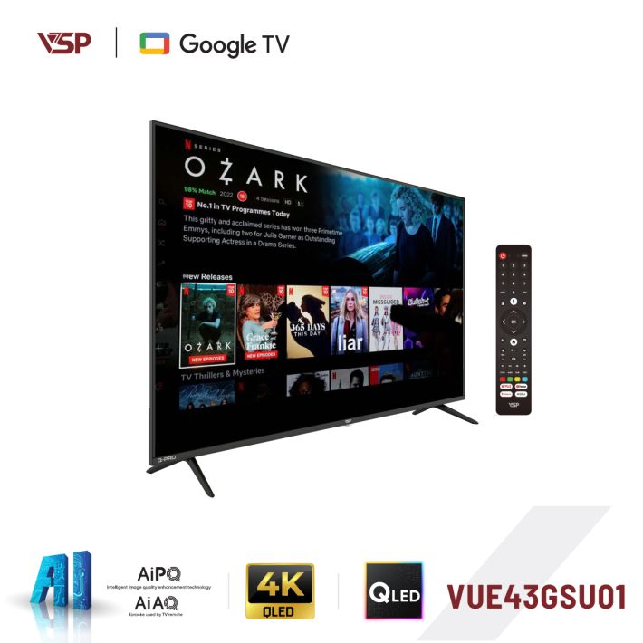 Smart Tivi VSP VUE43GSU01 (43 inch / 4K UHD / QLED / Google TV)