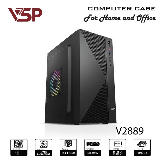 VỎ CASE MÁY TÍNH VSP V2889