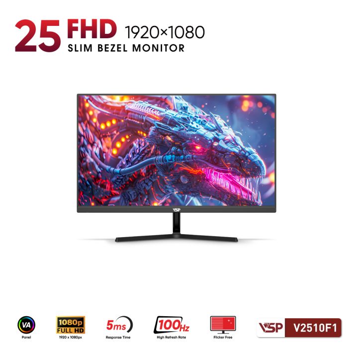 Màn Hình VSP V2510F1 (25inch / VA / FHD / 100Hz / 1ms)