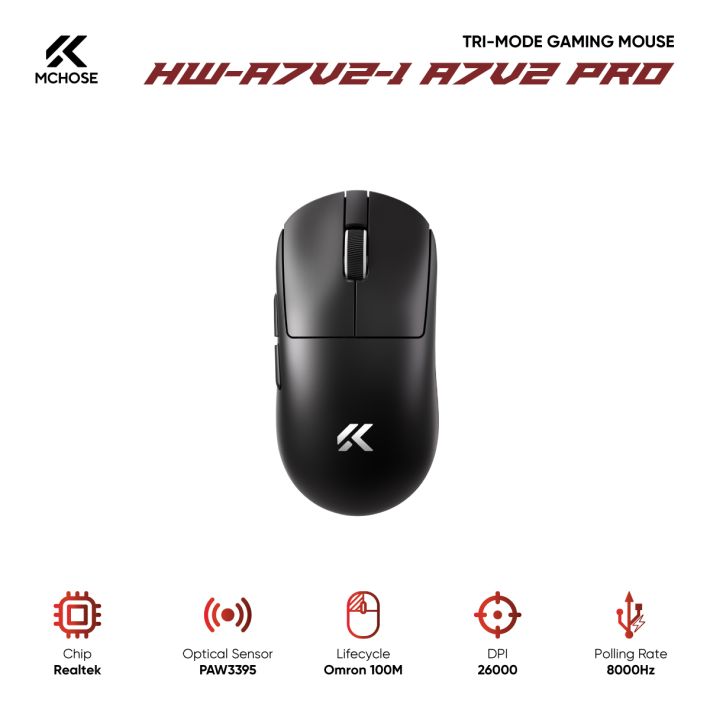 Chuột gaming HW-A7V2-1 A7V2 Pro Black