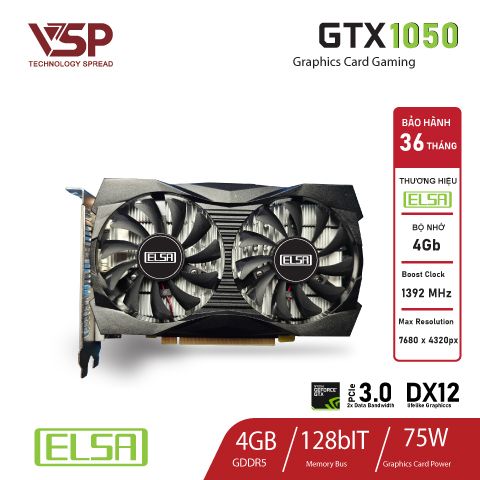 Card màn hình VGA Elsa GTX1050 4GB 