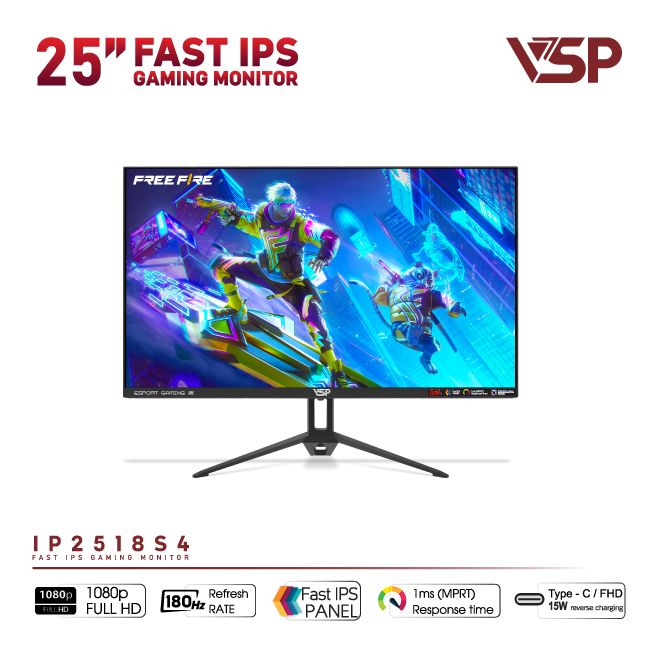 Màn hình VSP Gaming IP2518S4 25 Inch Fast IPS 180Hz
