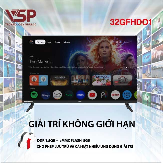 SMART Tivi VSP Vision Pro+ 32inch 32GFHD01