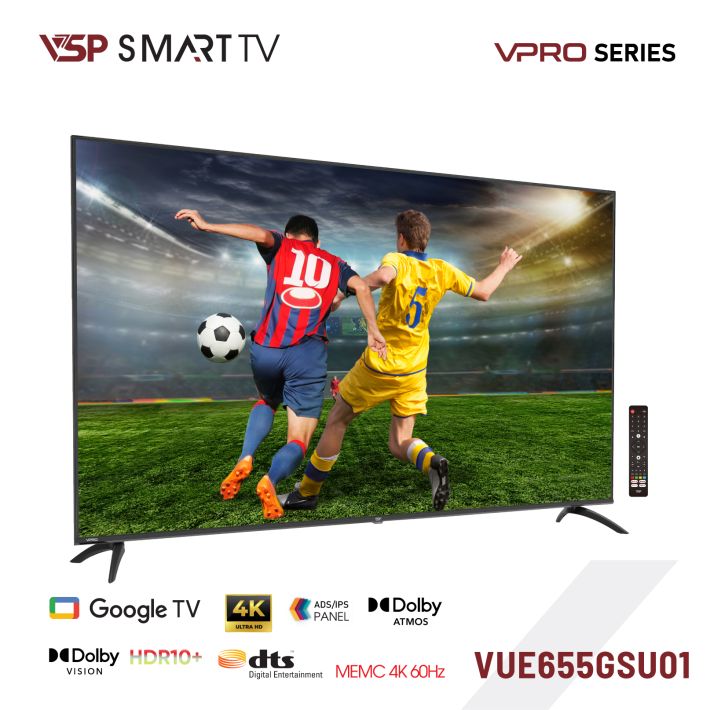 Smart Tivi VSP VUE65GSU01 65 inch (4K UHD / QLED / Google TV / Dolby Atmos)