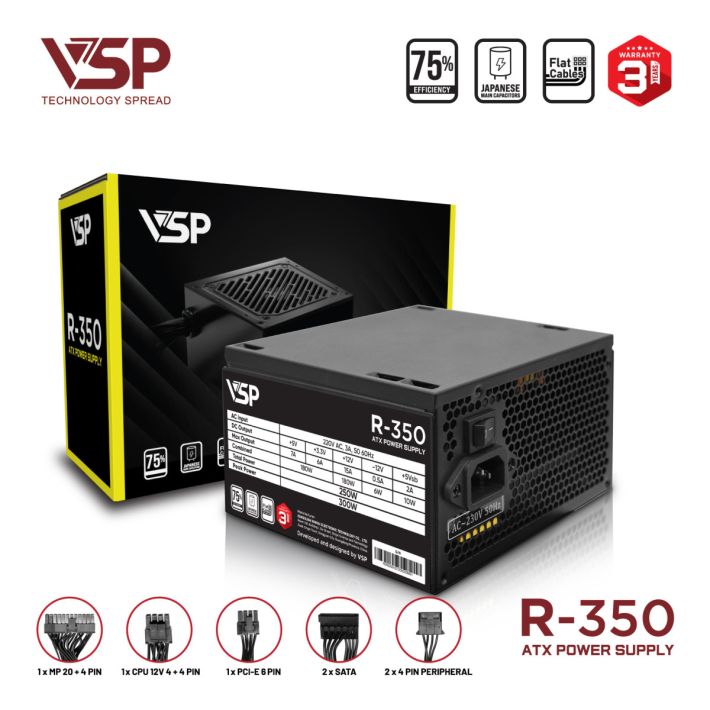 Bộ nguồn máy tính ATX VSP R-350