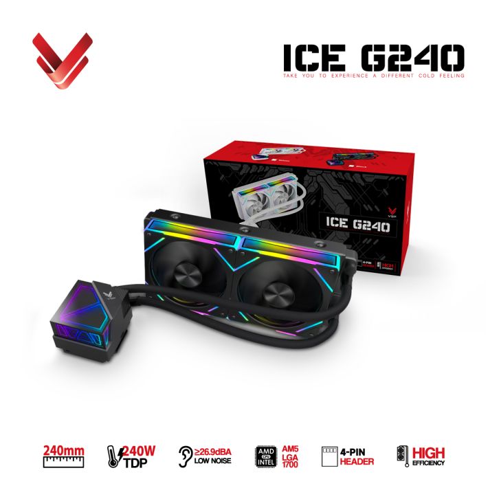 Tản Nhiệt Nước AIO VSP ICE G240 Black