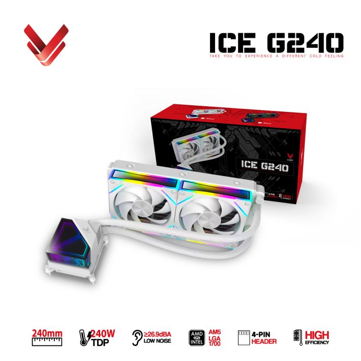 Tản Nhiệt Nước AIO VSP ICE G240 White