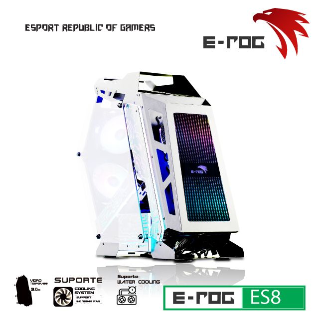 Vỏ Case Máy Tính VSP E-ROG ES8 White
