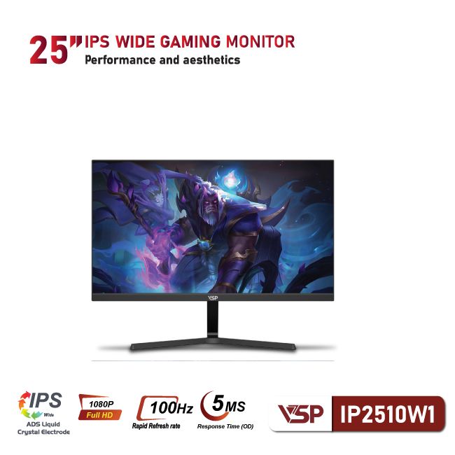 Màn hình VSP IPS - IP2510W1 - 25 inch - 100Hz - 5Ms