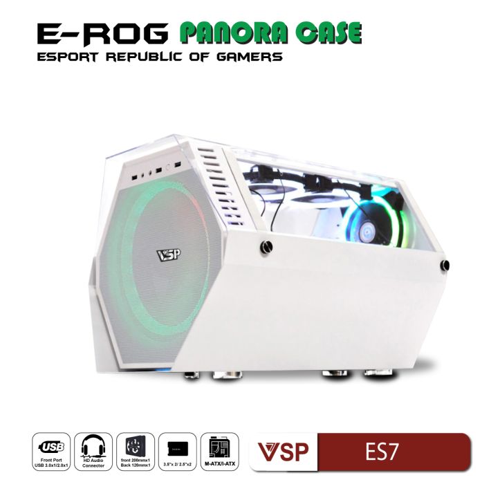 Vỏ Case Máy Tính Esport Gaming ES7 Trắng