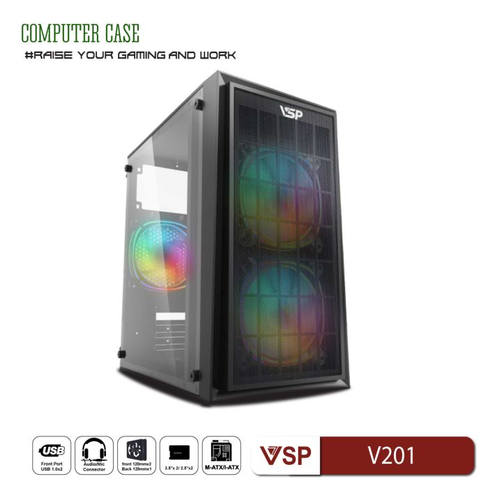 Vỏ Case Máy Tính Gaming - Văn Phòng VSP V201